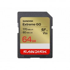 SanDisk Extreme GO  UHS-I SDHC 64GB Class 10 V30 (170MB/s) Memory Card